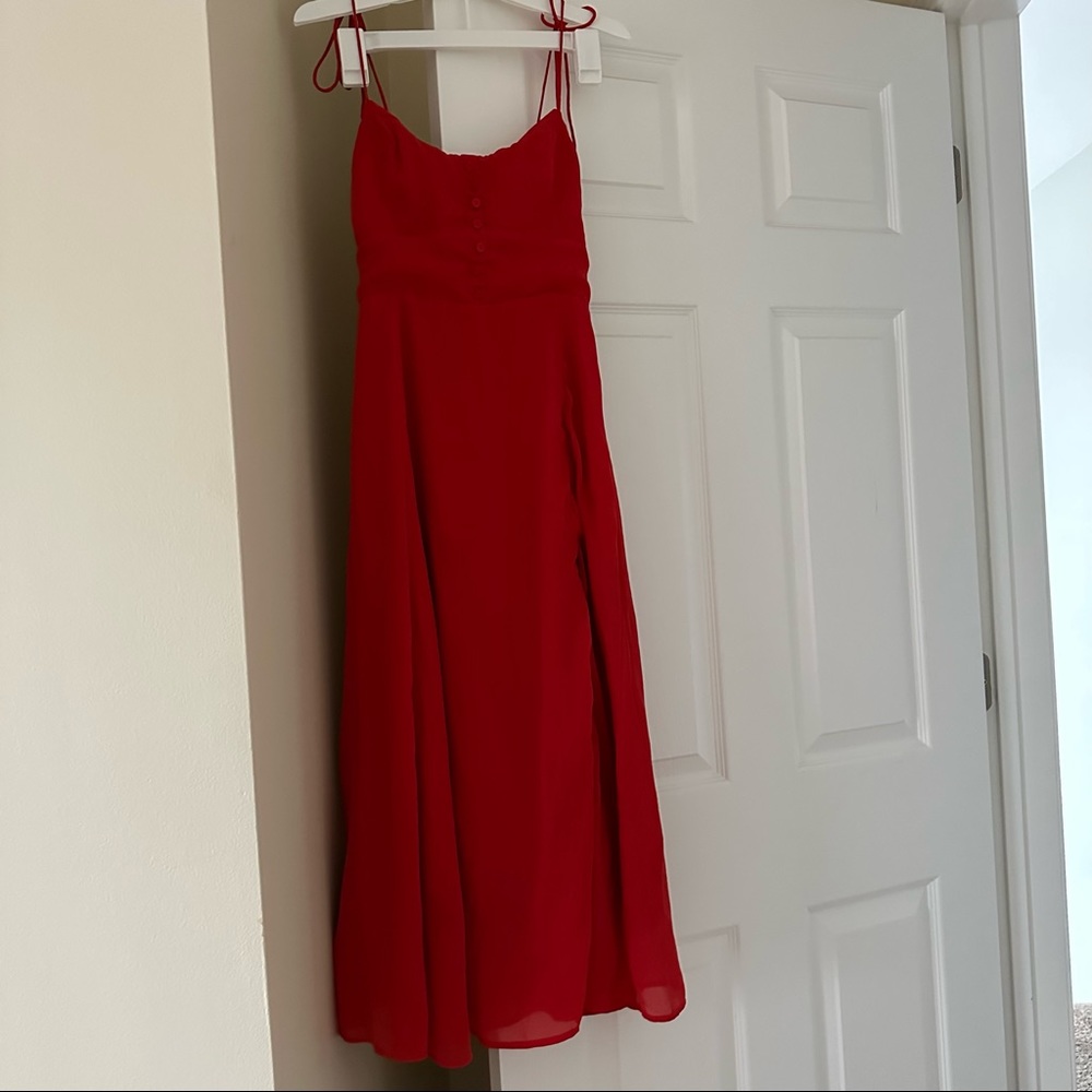 Abercrombie midi corset dress, petite xxs